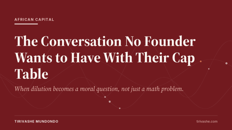 The Conversation No Founder Wants to Have With Their Cap Table
