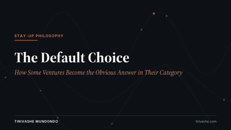 The Default Choice: How Some Ventures Become the Obvious Answer in Their Category