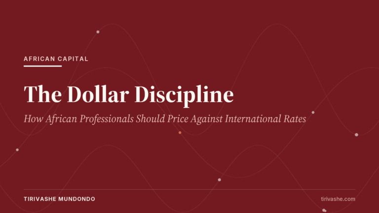 The Dollar Discipline: How African Professionals Should Price Against International Rates