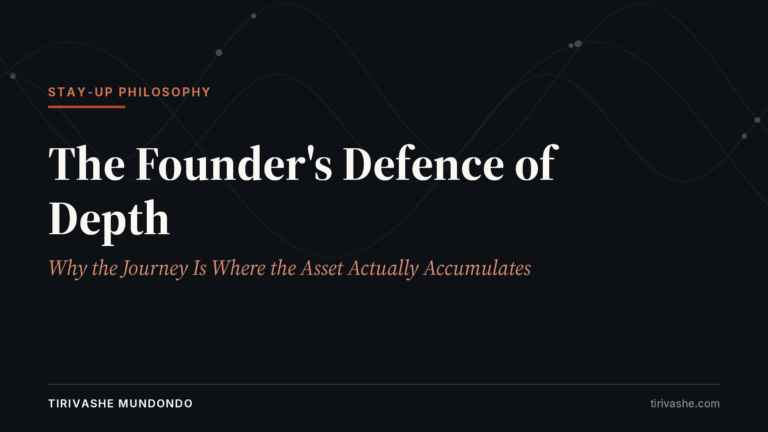 The Founder’s Defence of Depth: Why the Journey Is Where the Asset Actually Accumulates