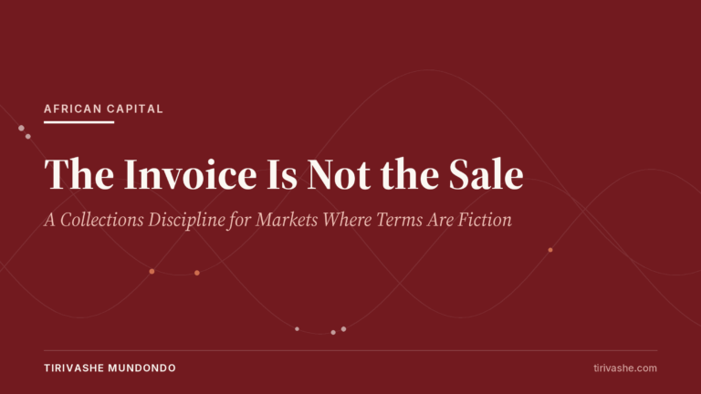 The Invoice Is Not the Sale: A Collections Discipline for Markets Where Terms Are Fiction