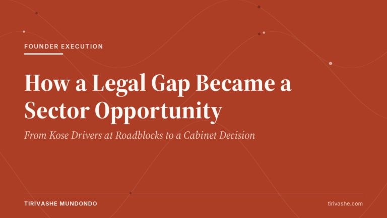 How a Legal Gap Became a Sector Opportunity: From Kose Drivers at Roadblocks to a Cabinet Decision